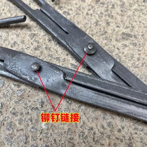 火钳家用烧火垃圾夹老式钳加长环卫扁嘴夹家用加厚烧火铁钳煤球夹