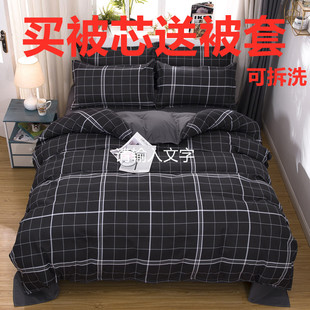 被子被芯送亲肤被套夏被薄款冬季加厚保暖单人双人宿舍家用可拆洗
