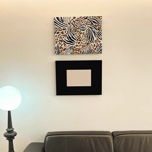 中古风客厅装 饰画组合卧室床头挂画小众艺术画手绘砂岩肌理画餐厅