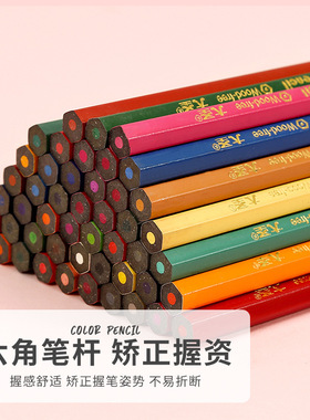 彩色铅笔套装小学生用油性彩铅12色24色36色笔桶装绘画幼儿园可爱