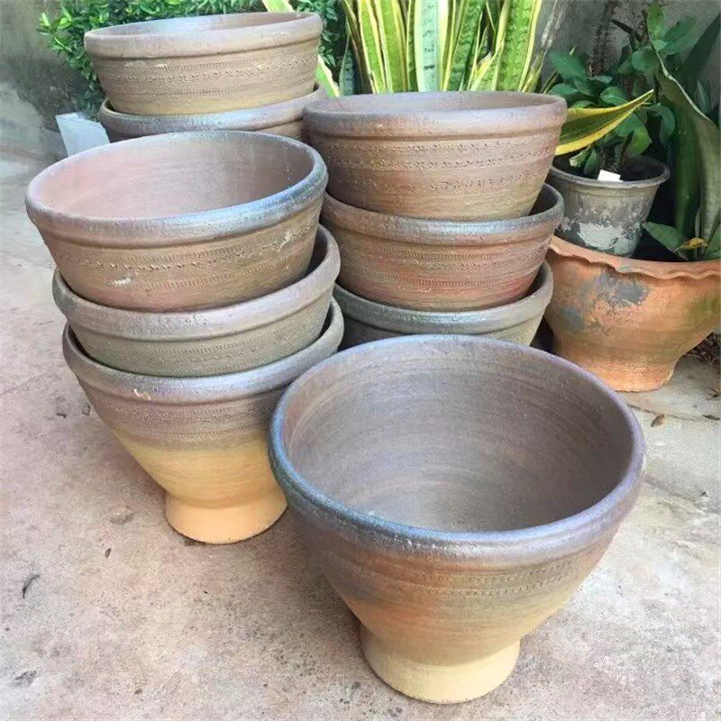 泰国土制沙制宋丹舂器舂鸡脚舂凉拌臼舂黄瓜舂臼捣蒜器瓦罐研磨器