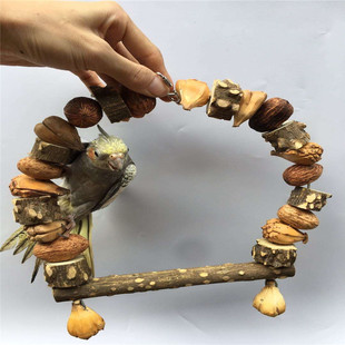 野果子秋千 攀爬梯 牡丹宠物玄凤鹦鹉宠物鸟用品啃咬玩具磨牙吊桥