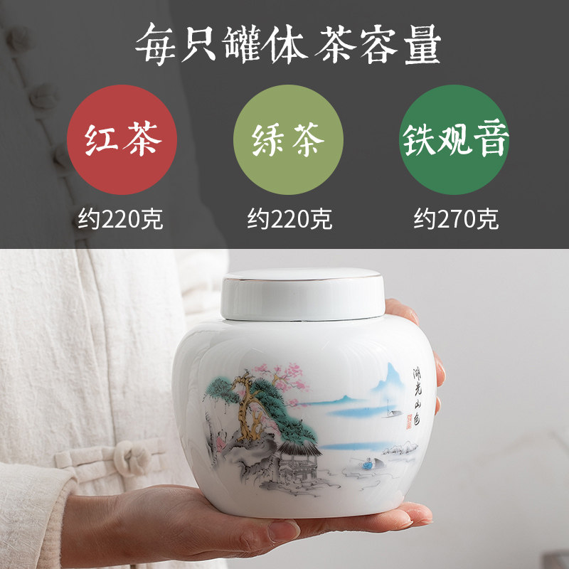 中式礼袋茶叶罐包装盒空礼盒装空盒子礼品盒通用国风红白绿茶龙井