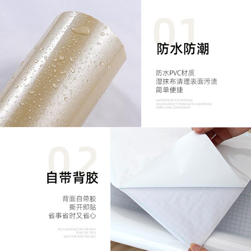 橱柜翻新贴纸厨房防油污贴纸柜门面板改色贴膜烤漆防水家具翻新贴