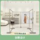 店专用双排挂衣架不锈钢U形陈列货架 女装 服装 店中岛展示架落地式
