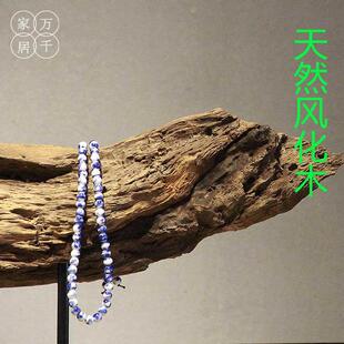 饰工艺品 陶瓷佛像风化木茶室客厅家居装 新中式 实木枯木禅意摆件