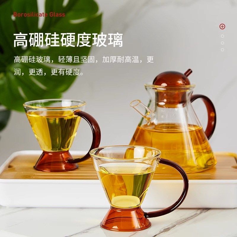 法式茶具套装茶壶玻璃过滤泡茶器功夫茶水果茶家用耐热女生玻璃壶
