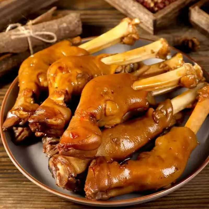4只真空麻辣羊蹄零食羊蹄蹄子2只熟食麻辣开袋下酒菜即食真空