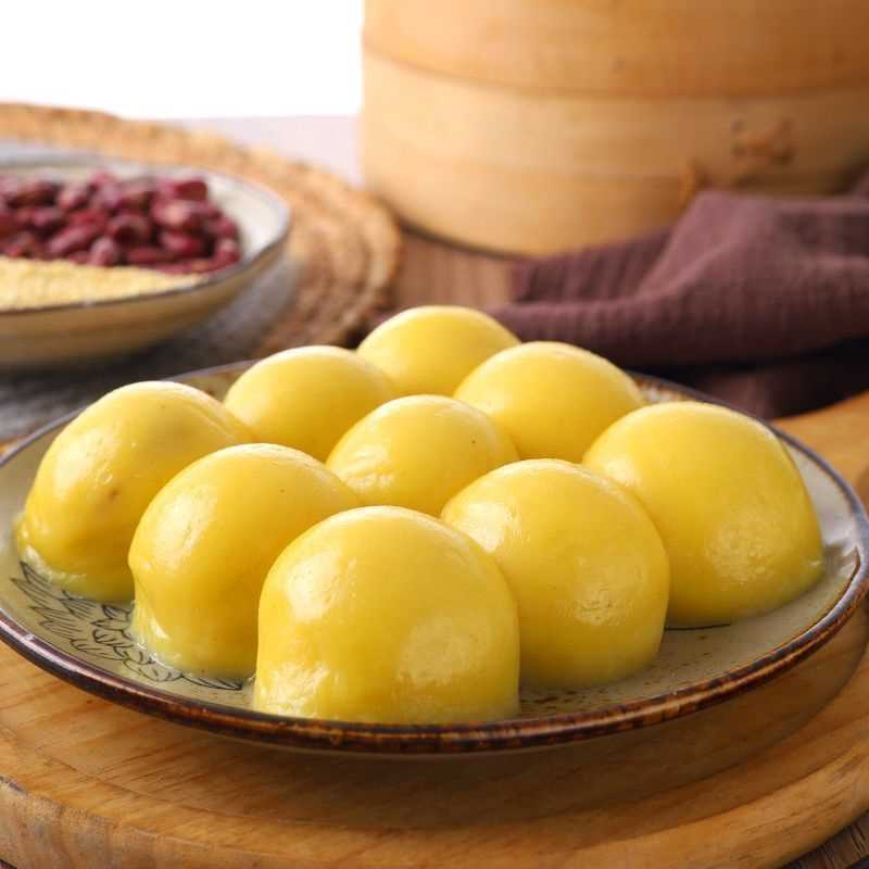 正宗东北粘豆包纯手工制作大黄米白江米黏豆包芸豆馅包邮350g1袋.