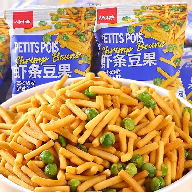 浏乡虾条豆果KAKA脆薯条类零食独立包装掌心脆点心面休闲小吃