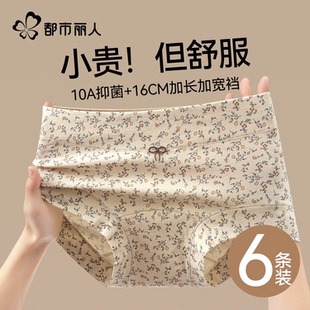 四角短裤 全棉抗菌裆全包臀大码 纯棉2025新款 都市丽人平角女士内裤