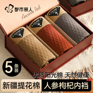 四平角短裤 都市丽人男士 宽松透气青少年男生式 纯棉2025新款 头 内裤