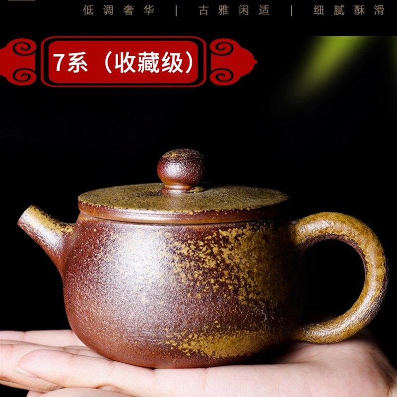 滇匠柴烧壶云南建水紫陶茶壶紫砂功夫茶具陶瓷单壶建水茶壶纯手工