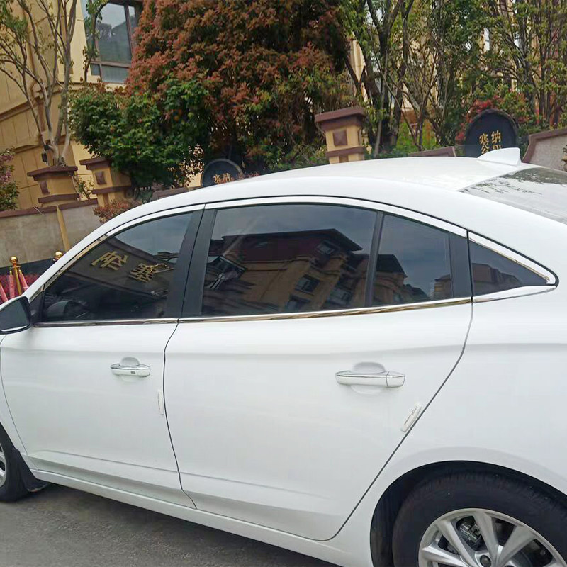 适用19-21新款荣威i5专用改装不锈钢车窗饰条I5车玻璃窗装饰亮条