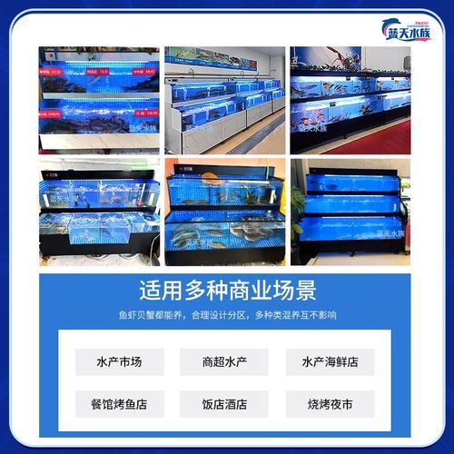 海鲜池商用制冷机一体饭店海鲜鱼缸超市水产移动海鲜缸贝类池