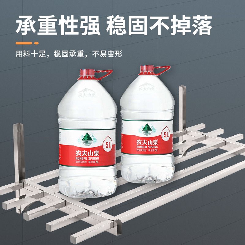 防潮防锈不锈钢地下室墙上安装货架车库储藏间壁挂置物架储物架