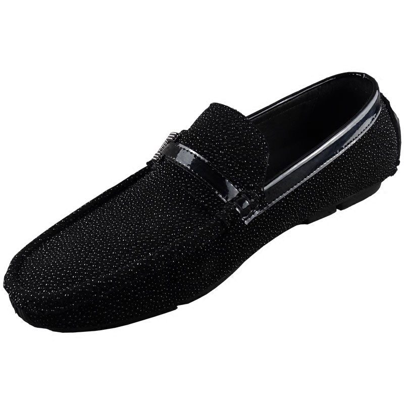 男鞋秋冬2021加绒二棉豆豆鞋男软皮一脚蹬男士皮鞋男款休闲鞋