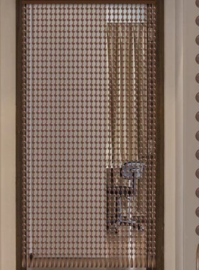 金丝檀木珠帘隔断帘免打孔客厅玄幻关书房卫生间中式装饰弧形门帘