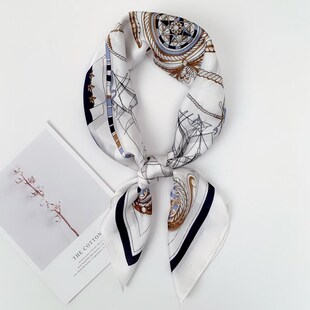 小方巾丝巾女夏季薄款围巾百搭长条夏天空姐职业装饰脖子领巾