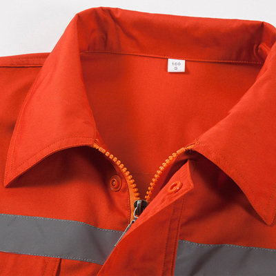 春夏薄款长袖工作服套装男 环卫工人道路施工户外护林员橙色工服