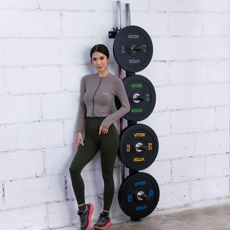 墙体落地式杠铃片杠铃杆储存架奥片深蹲硬拉卧推可调节放置存放架