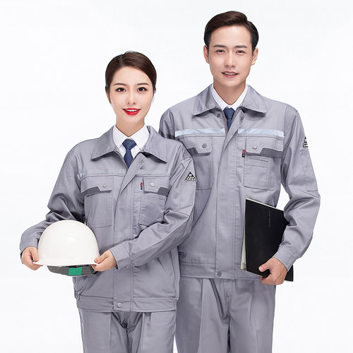 夏季纯棉薄款保洁工作服套装男女绿化环卫后勤卫生清洁工服装定制