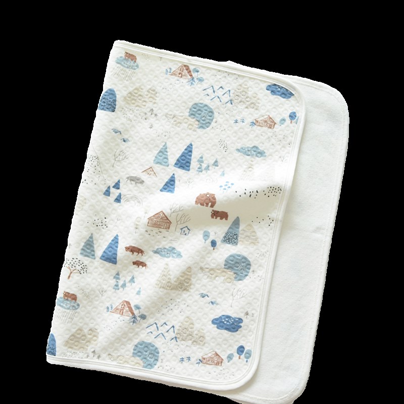 婴儿隔尿垫防水可洗纯棉透气大号宝宝幼儿园儿童超大床单垫带防滑