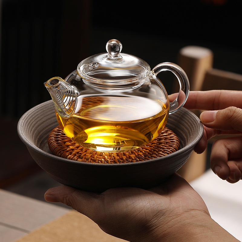 加厚耐热玻璃小茶壶家用功夫茶泡茶壶迷你单壶功夫茶具冲茶器