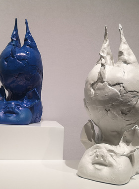 现代简约瑜伽倒立小猪摆件酒店样板间家居居家客厅卧室装饰工艺品