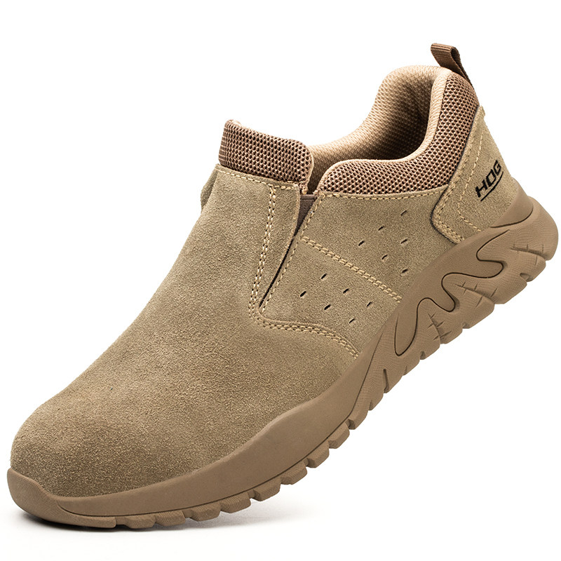 夏季电焊工劳保鞋男士透气防臭轻便耐磨钢包头防砸防刺牛筋底防烫