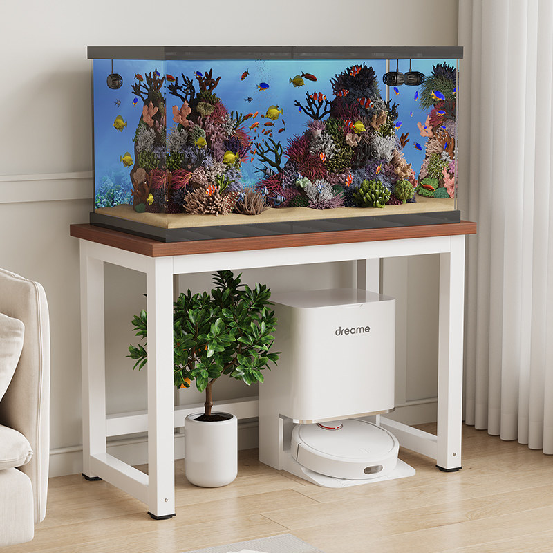 鱼缸架子钢木金属鱼缸桌子水簇箱子底架托架铁艺放置台可定制底座