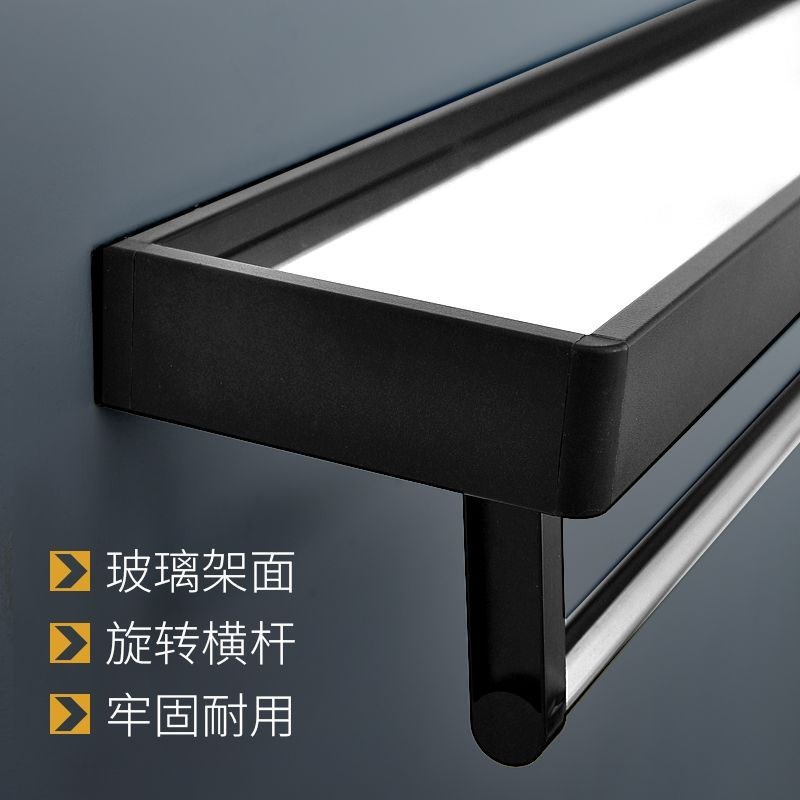 浴室镜卫生间圆镜挂墙壁挂镜子洗手间洗漱台化妆镜带置物架镜子