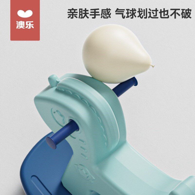 加大加宽翘板儿童摇摇马防侧翻宝宝多功能两用可坐滑行婴儿木马