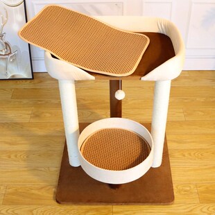 猫爬架猫窝猫树一体多层实木剑麻猫抓柱猫爬高玩具太空舱猫咪用品