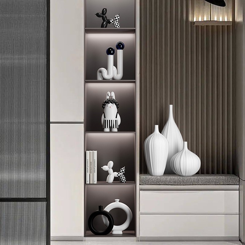 客厅酒柜餐边柜小众设计摆件样板间酒店客房装饰家居乔迁装饰品