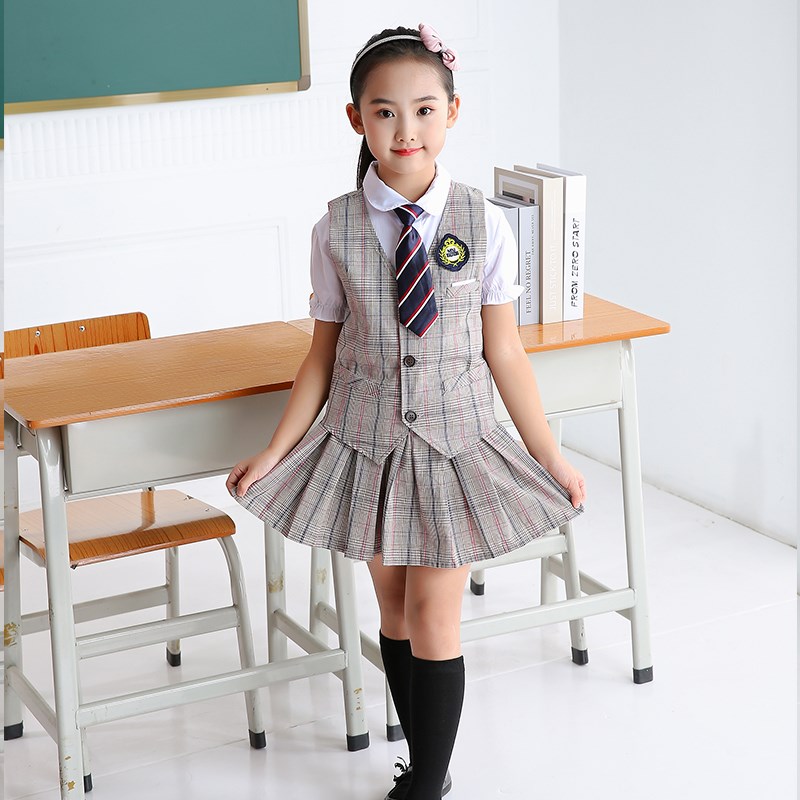 幼儿园园服夏装英伦学院风儿童校服套装小学生班服夏季毕业照服装