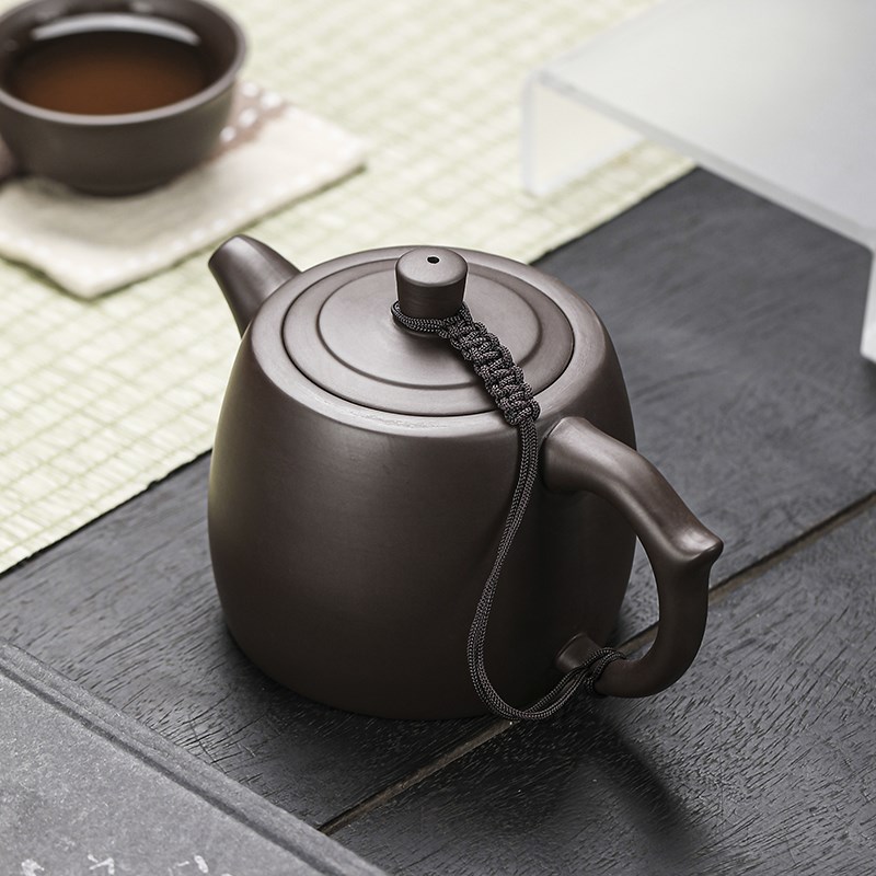 原矿紫砂壶功夫茶具井栏壶家用茶壶办公泡茶单壶礼品定制刻字logo