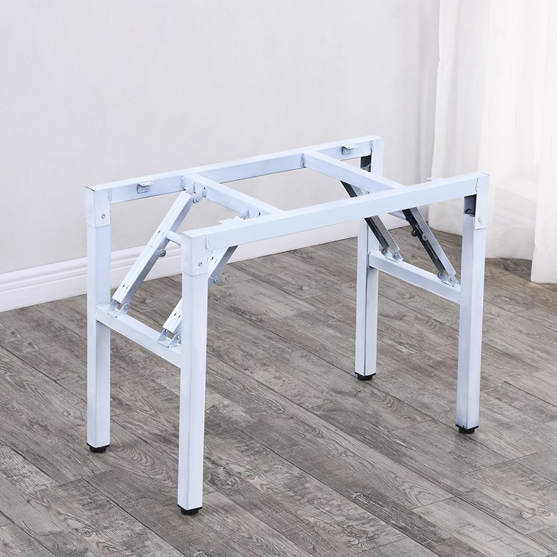 简易折叠桌脚架子课桌架桌腿办公桌架单双层弹簧架对折架支架会议