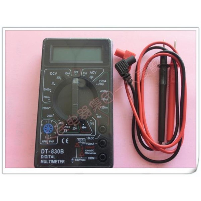 新品数显式便携j万用表DT830B迷你袖珍型万能表数字(带电池表