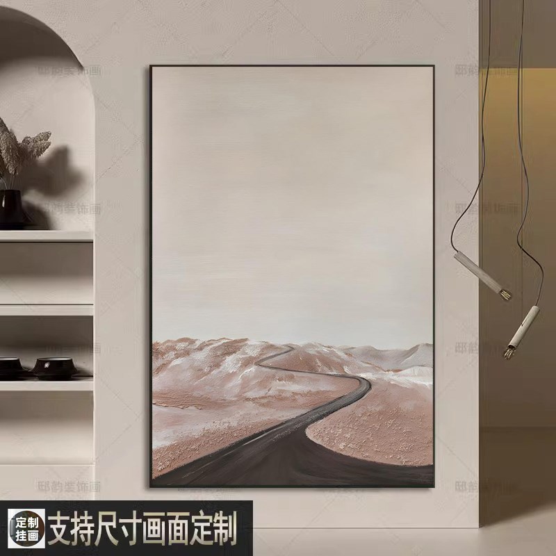 侘寂风装饰画现代简约日式卧室房间挂画玄关餐厅民X宿酒店墙壁画图片