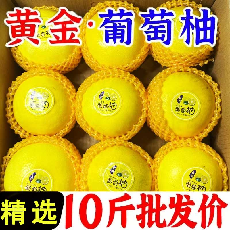 黄金葡萄柚新鲜当季现摘柚子正宗蜜柚西柚30年老树黄金葡萄柚包邮
