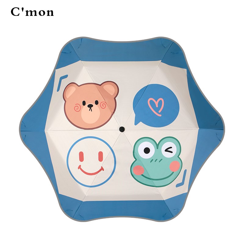 Cmon儿童雨伞学生上学专用可爱安全防戳小学生男童女孩轻便晴雨伞