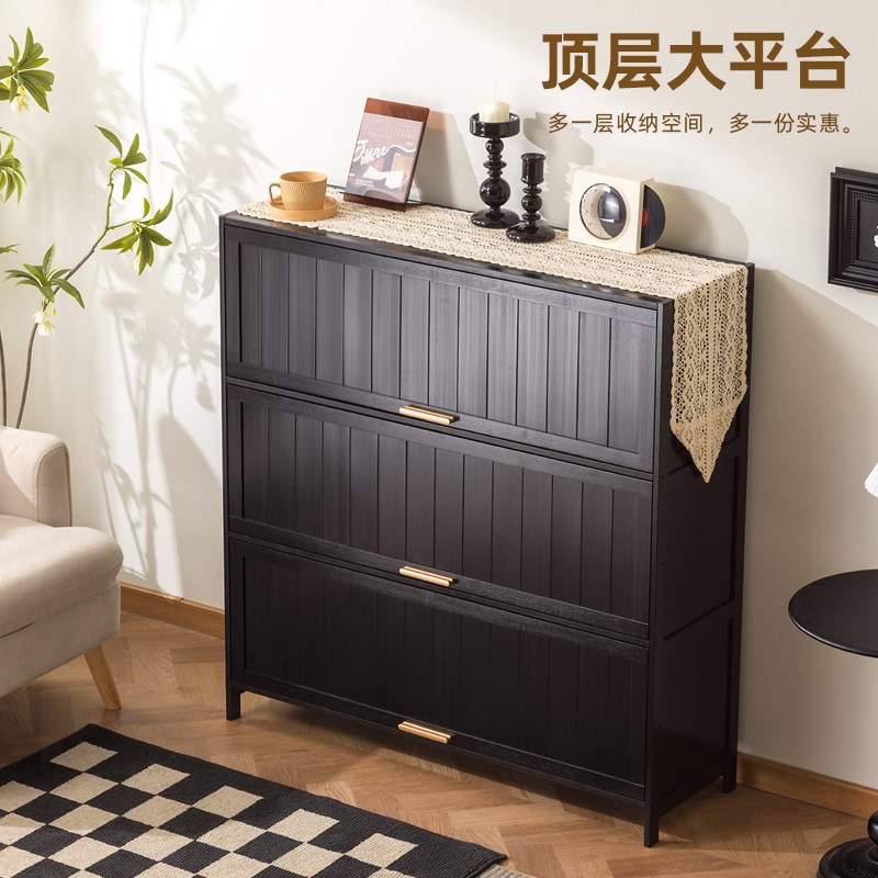 简易书架带门书柜分层置物架落地卧室家用多层储物柜客厅收纳柜子