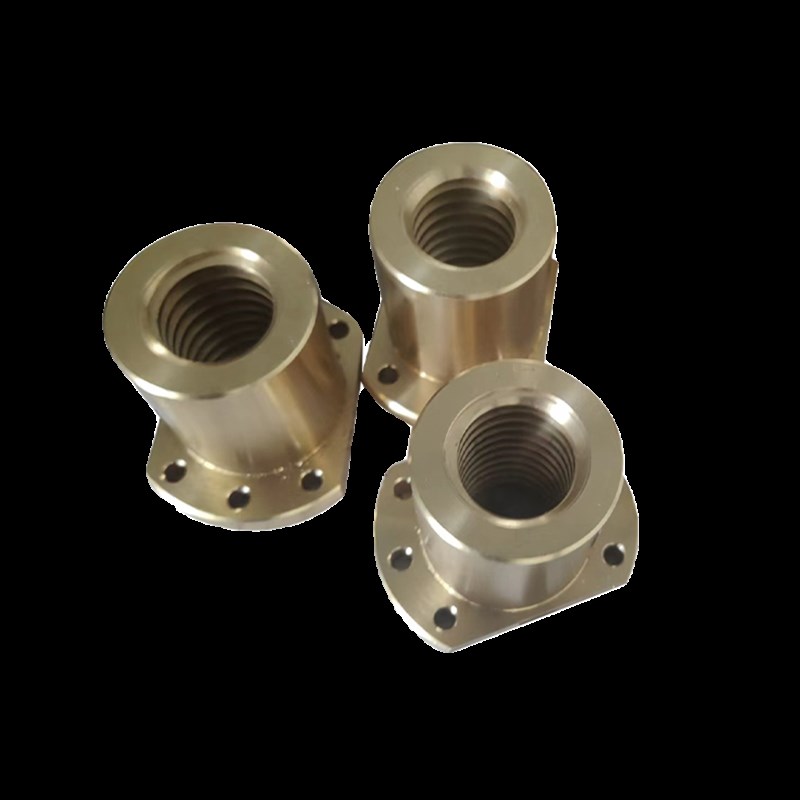 梯形丝杆T型牙条梯形螺杆T型紧密加工螺杆铜螺母来图来样定制