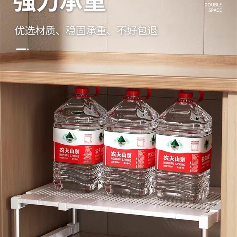 衣柜隔板置物架宽可伸缩柜内分层架整体橱柜伸缩隔层架免打孔厨房