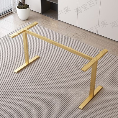 工字型铁艺桌腿支架铁艺餐桌脚支架电脑办公桌书桌子腿桌架金属脚