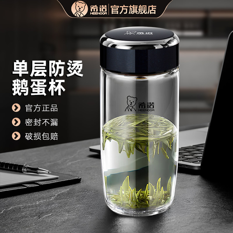 希诺单层玻璃杯2026新款鹅蛋杯子图片