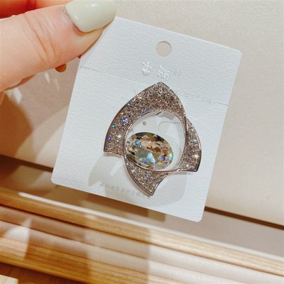 高档水钻女胸花防走光别针气质甜美大方开衫大气胸针4690