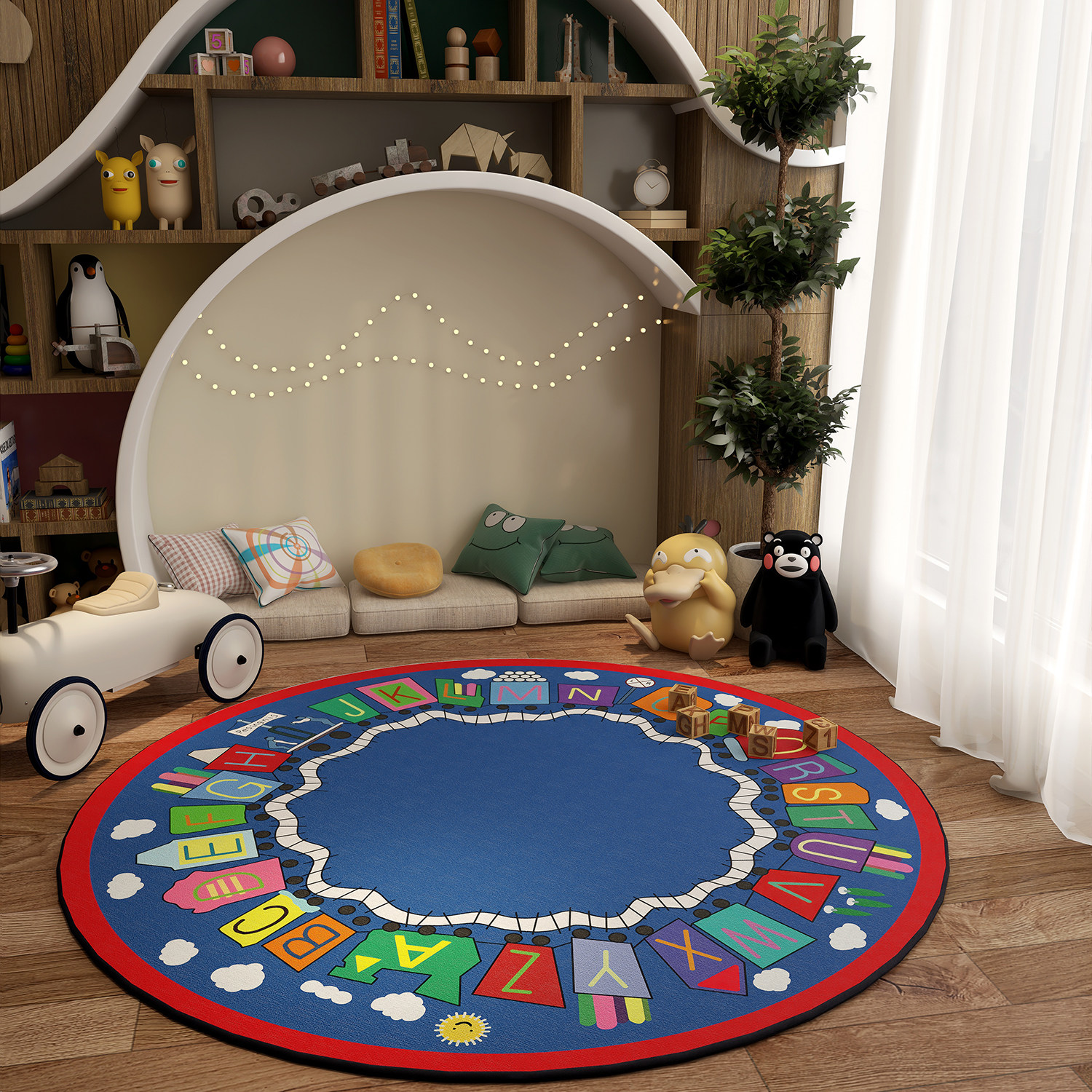 圆形客厅地毯儿童房地垫大面积全铺卧室床边毯书房转椅脚垫防滑垫,居家布艺,地毯,淘宝优惠券,粉丝福利购,淘宝优惠卷