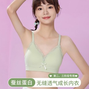 高中生18岁少女文胸固定杯第三阶段聚拢青少年内衣学生无钢圈胸罩